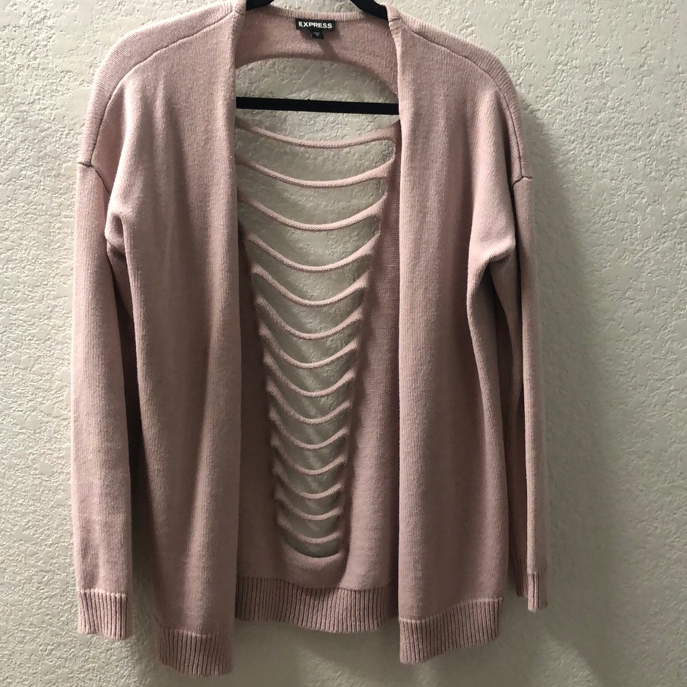Pink cardigan